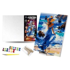 Картина по номерам 40х50 см "Я - Стихия" с деревянной подставкой