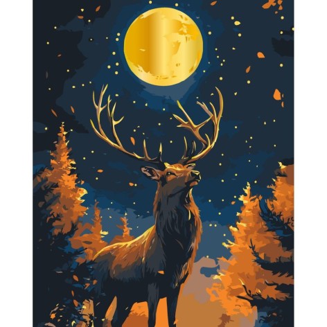 Картина по номерам с красками металлик "Над пропастью" 40х50 см