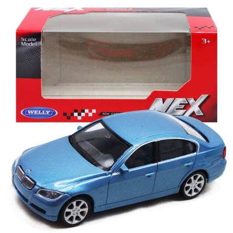 Машина металл 1:43 BMW голубая