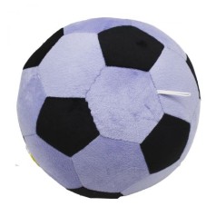 Мягкая игрушка-подушка Мячик футбольный, фиолетовый с черным