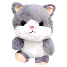 Мягкая игрушка "Котик" 20 см (СЕРЫЙ)