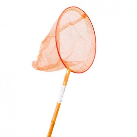 Уценка. Сачок оранжевый (80 см) - кривая палочка