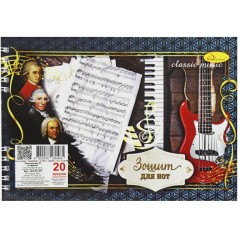 Тетрадь для нот "Classical Music", 20 листов