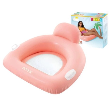 Надувной плотик в коробке 114x107 см (Розовый)