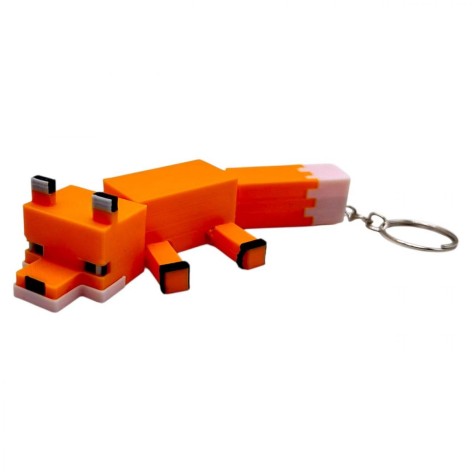 3D Брелоки MINECRAFT / МАЙНКРАФТ FOX/ ЛИСИЧКА KEYCHAIN, 3D печать