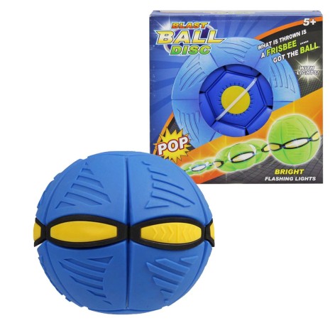 М'яч-трансформер "Flat Ball Disc: М'ячик-фрісбі", синій