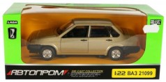 Машинка инерционная "ВАЗ 21099" из серии "Автопром" (золотистая)