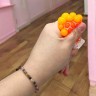 Антистрес М'ячик/Мізки, 4,5 см (помаранчевий)