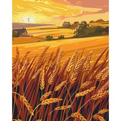 Картина по номерам "Солнечное поле" 40x50 см