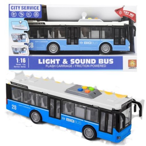 Автобус синій