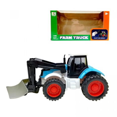 Трактор с ковшом (ГОЛУБОЙ) 20*2х10*3х7*3см.