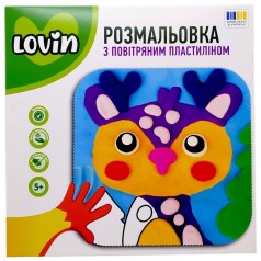 Раскраска с воздушным пластилином (ОЛЕНЬ)