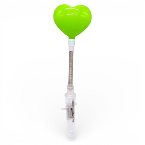 Игрушка со светом "Сердце" 25,5 см (ЗЕЛЕНОЕ)