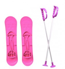 Детские лыжи "SKI BIG FOOT" (розовые)