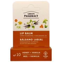 Бальзам для губ "Green Pharmacy" 3,6г суперпитание мед и ваниль