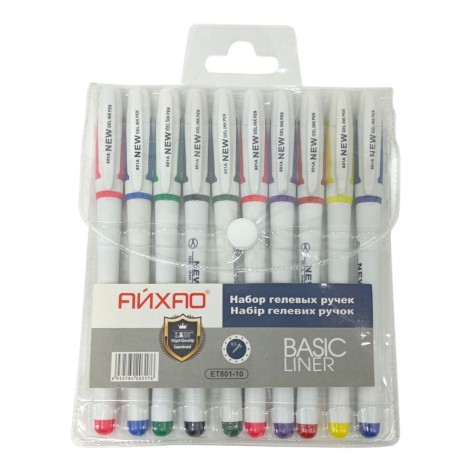 Набор гелевых ручек ET801-10 Original 10 цветов