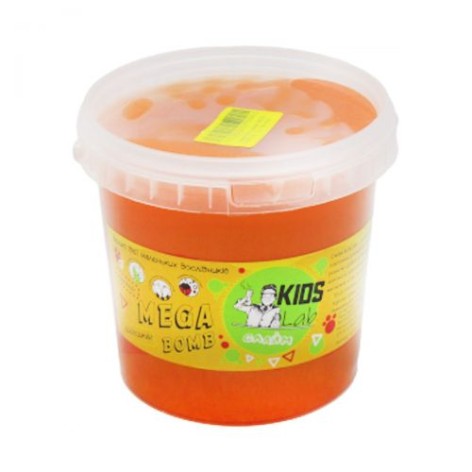 Слайм  "Kids Lab: Mega Bomb №6", 1 кг (оранжевый)