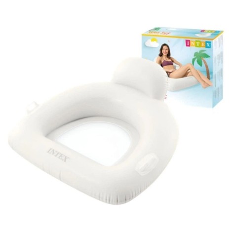 Надувной плотик в коробке 114x107 см (БЕЛЫЙ)