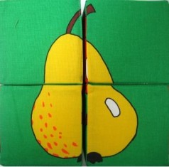 Кубики "Собери картинку" Фрукты