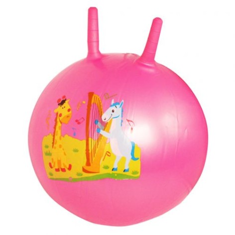 М'яч для фітнесу "Рога" 50 см, рожевий