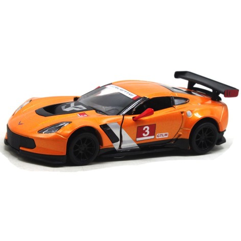 Машинка металлическая "Chevrolet Corvette C7 2016", оранжевый