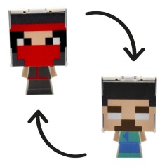 Герой-трансформер "Майнкрафт/MINECRAFT" (НИНДЗЯ) на планшете