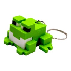 3D Брелоки MINECRAFT / МАЙНКРАФТ FROG / ЖАБКА KEYCHAIN, Зеленый, 3D печать