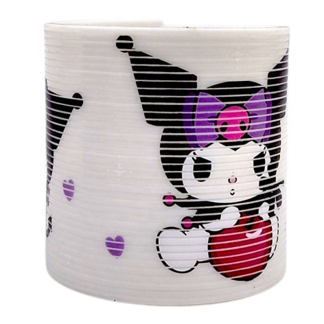 Игрушка радуга пружинка "Kuromi / Куроми" 5.5 см (Белый)