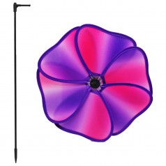 Ветрячок детский текстильный "Цветок", фиолетовый