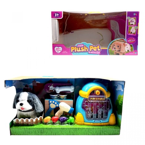 Любимец "Собачка" (СЕРЫЙ С БЕЛЫМ)