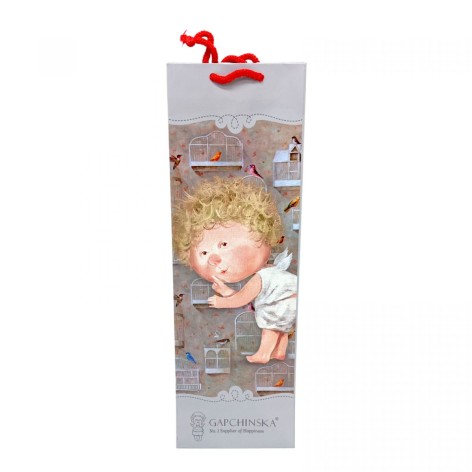 Пакет бумажный 11.5*37*8.5 СЕРЫЙ