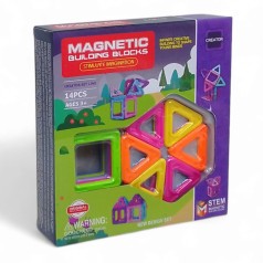 Конструктор магнитный MAGNETIC MX3366-34 14дет.кор.22,5*5,5*21,5