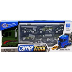 Грузовик-автовоз "Carrier Truck", зеленый