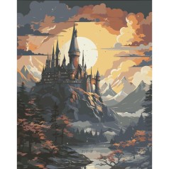 Картина по номерам "Школа чародейства и волшебства" 40x50 см