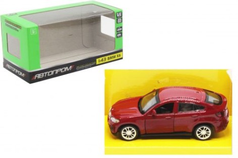 Машина металева BMW X6, червоний.
