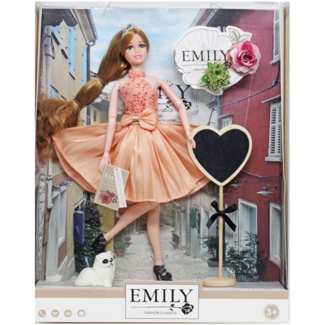 Лялька Emily арт. QJ099C (48шт/2)  з аксес, короб.28.5*6.5*36 см, р-р ляльки - 29 см
