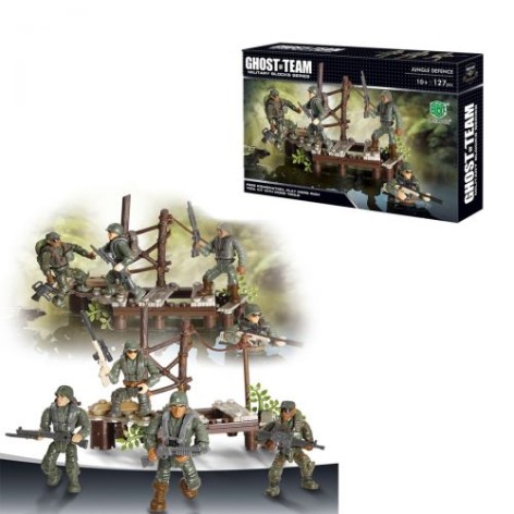 Конструктор военный "Jungle Defence" 127 деталей