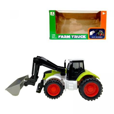 Трактор с ковшом (ЗЕЛЕНЫЙ) 20*2х10*3х7*3см.