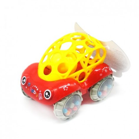 Іграшка-брязкальце "Машинка" (червона)
