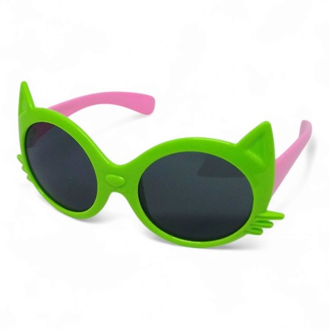 Детские солнцезащитные очки "Киса" (салатовые)