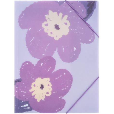 Папка на резинках, А4+, Lavender-3
