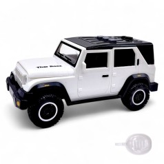 МАШИНА ИНЕРЦИОННАЯ, С ПАРОМ "JEEP WRANGLER SAHARA" (БЕЛЫЙ)