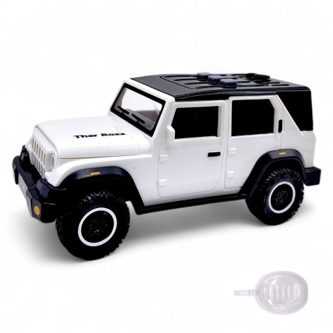 МАШИНА ИНЕРЦИОННАЯ, С ПАРОМ "JEEP WRANGLER SAHARA" (БЕЛЫЙ)