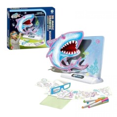 Доска для рисования подсветки, 7 трафаретов, 4 маркера, 3D очки, в коробке