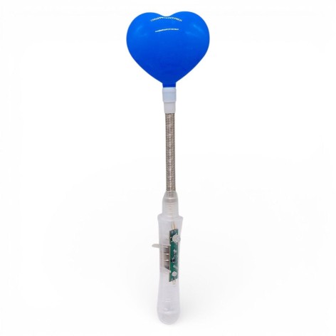 Игрушка со светом "Сердце" 25,5 см (ГОЛУБОЕ)