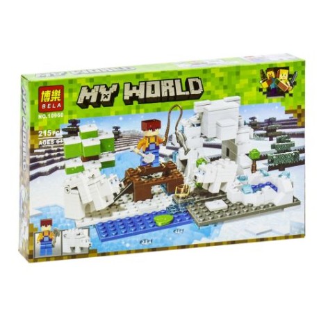 Конструктор "My World Minecraft: зимняя рыбалка", 215 дет