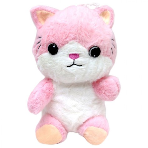 Мягкая игрушка "Котик" 20 см (Розовый)