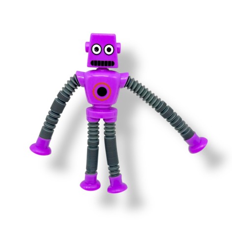 Робот с трубами-тянучками на присосках (ФИОЛЕТОВЫЙ)