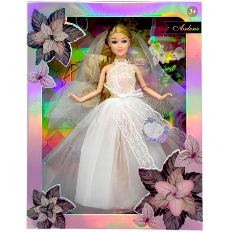 Лялька 29 см НАРЕЧЕНА (В БІЛІЙ СУКНІ)