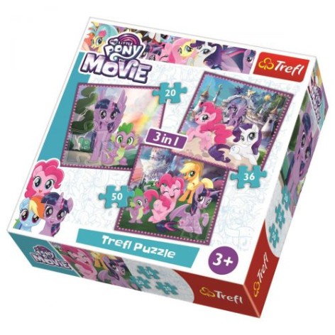 Пазлі - (3в1) - "Магія дружби" / Hasbro My Little Pony/Trefl